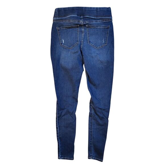 Old Navy Women Size 2 Rockstar Jegging Pull On Jeans Distressed Ripped - Picture 2 of 11